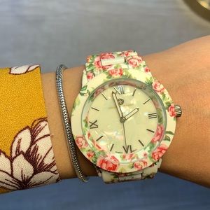 adrienne vittadini pearl roses watch